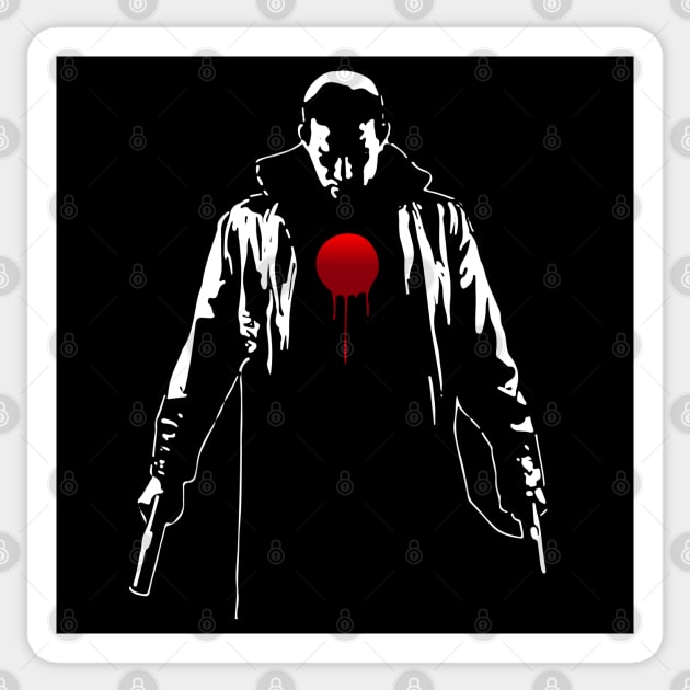 Bloodshot movie silhouette Sticker by Hmus